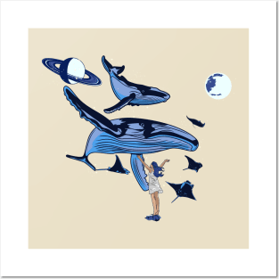 Mystical Whale Posters and Art